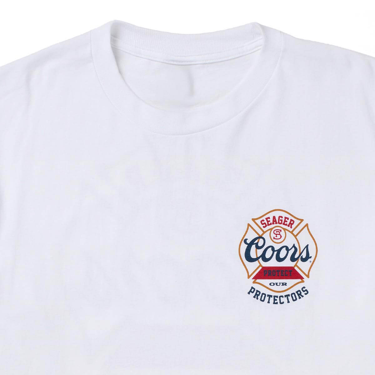 Seager x Coors Banquet Protectors Badge Tee White