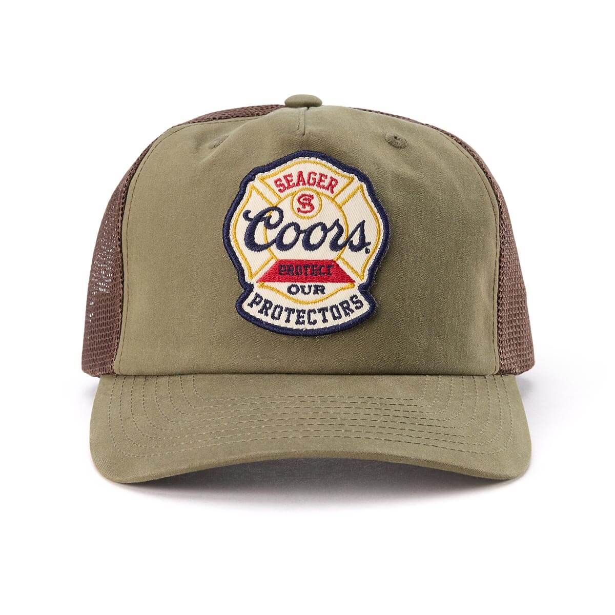 Seager x Coors Banquet Protectors Badge Wax Snapback Army