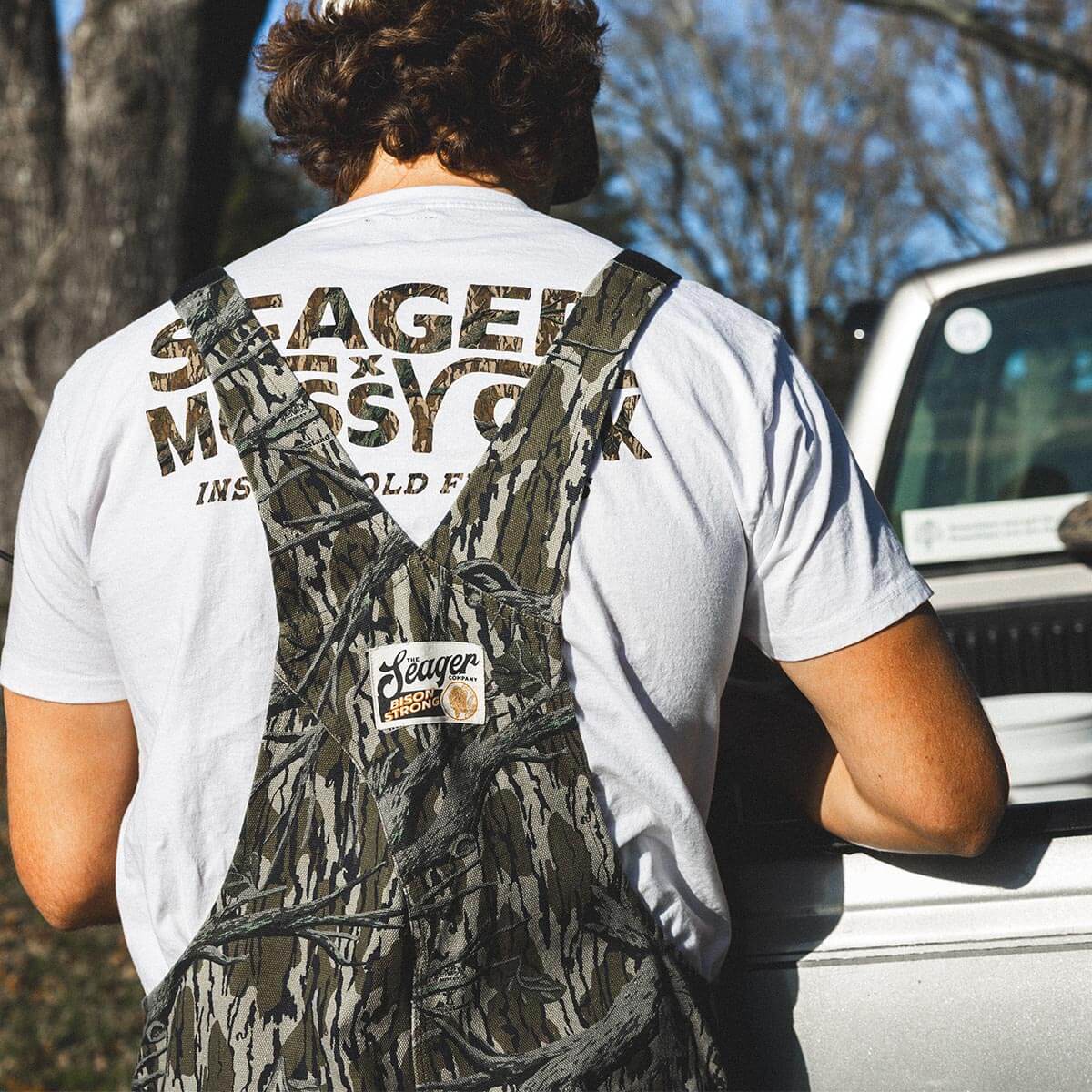 Seager x Mossy Oak Bison Double Knee Overall Original Treestand