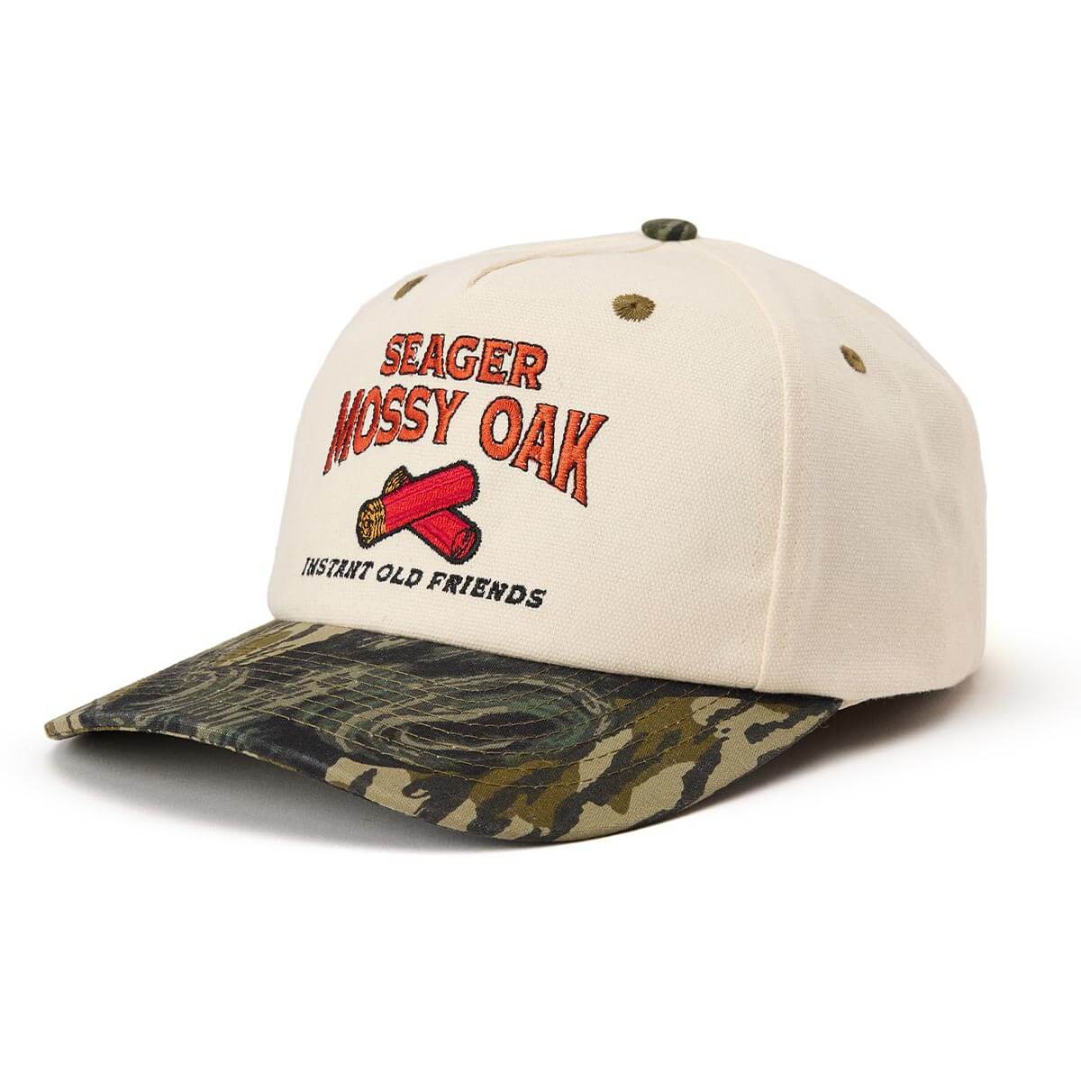 Seager x Mossy Oak Gone Huntin' Snapback Cream/Camo