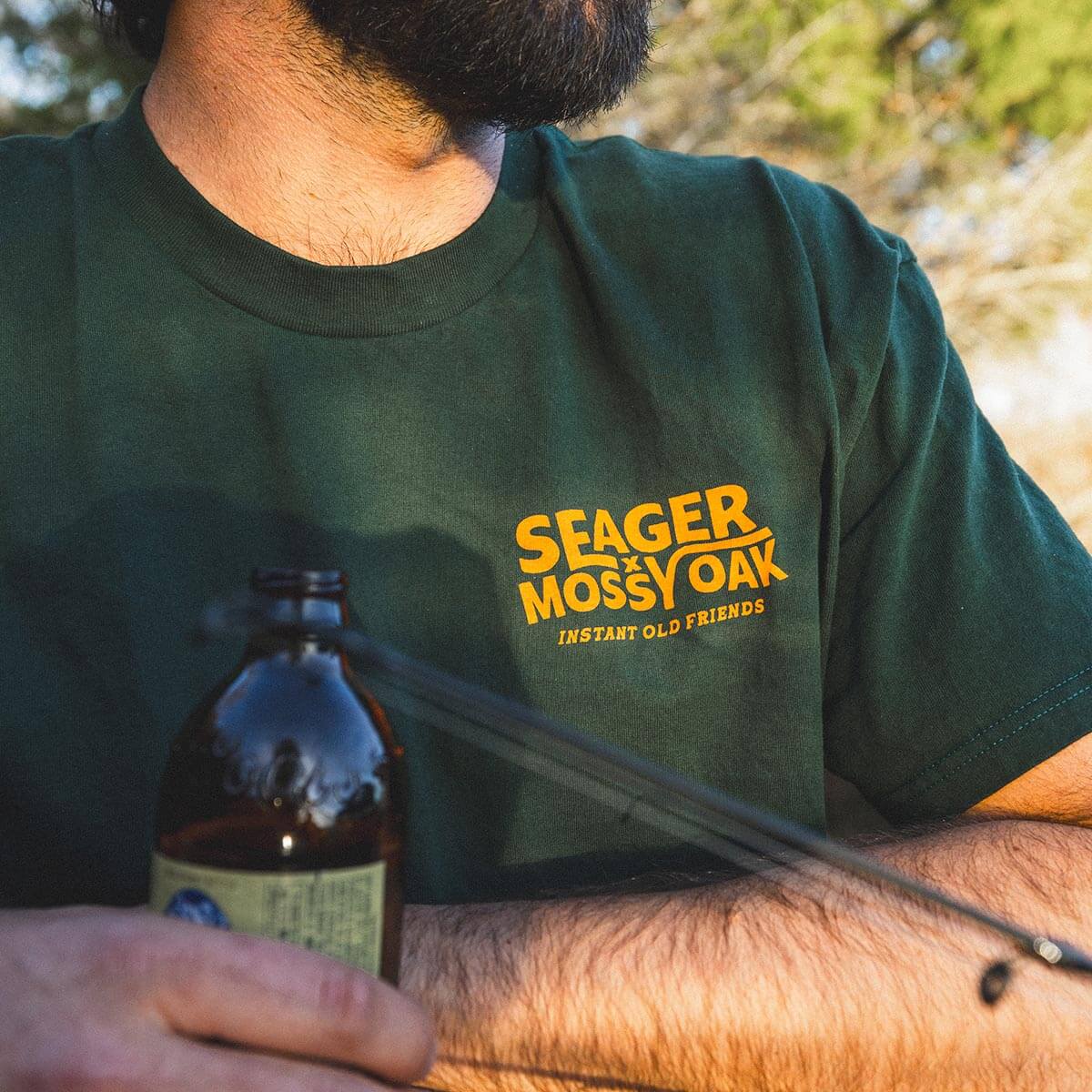 Seager x Mossy Oak I.O.F. Tee Forest Green