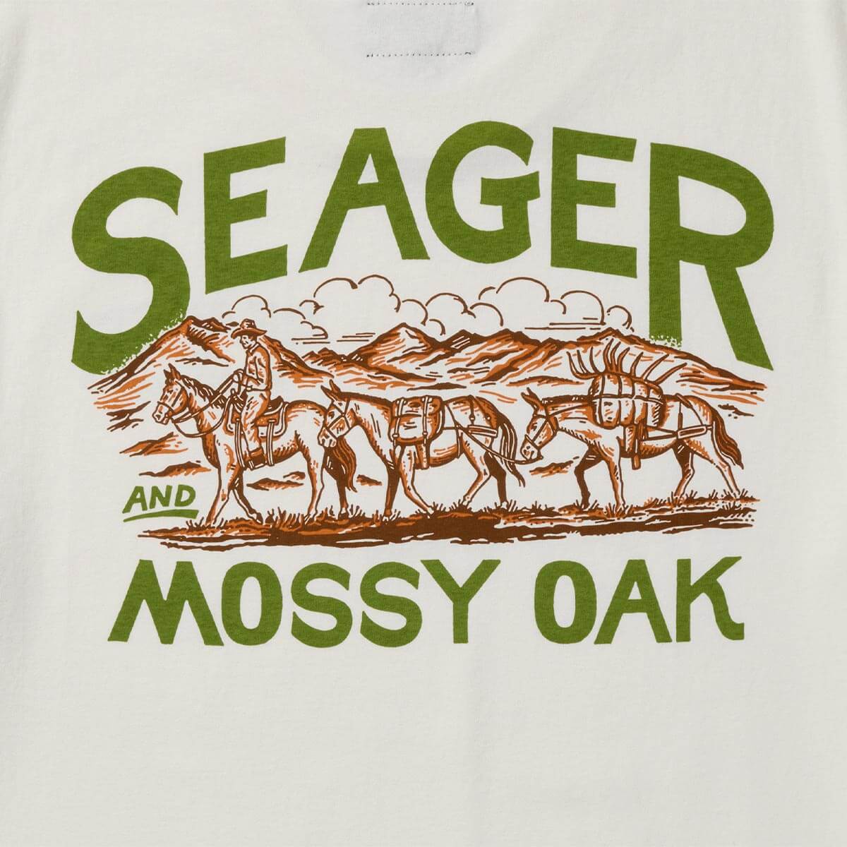 Seager x Mossy Oak Pack Out Tee Vintage White