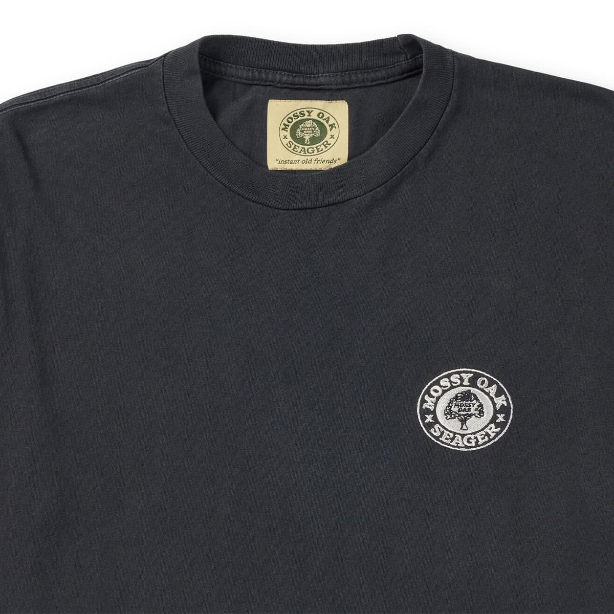 Seager x Mossy Oak Premium Tee Pigment Black