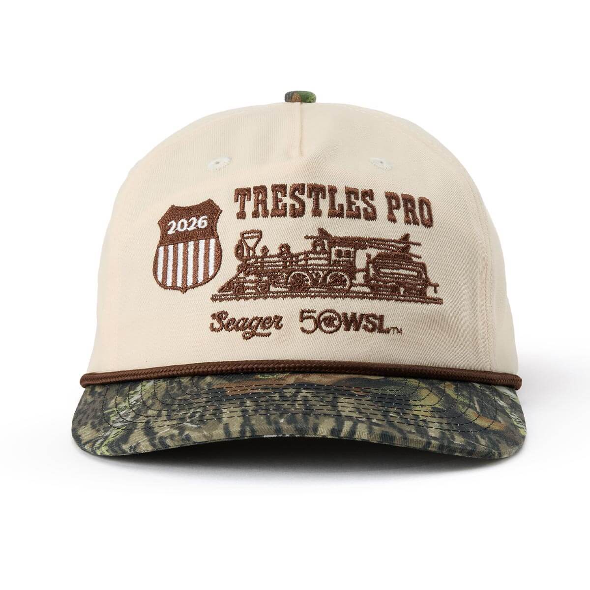 Seager x WSL Trestles Pro Locomotive Snapback Cream/Camo