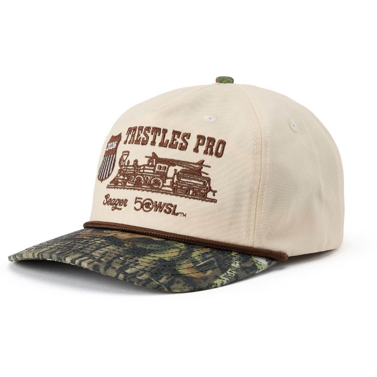 Seager x WSL Trestles Pro Locomotive Snapback Cream/Camo