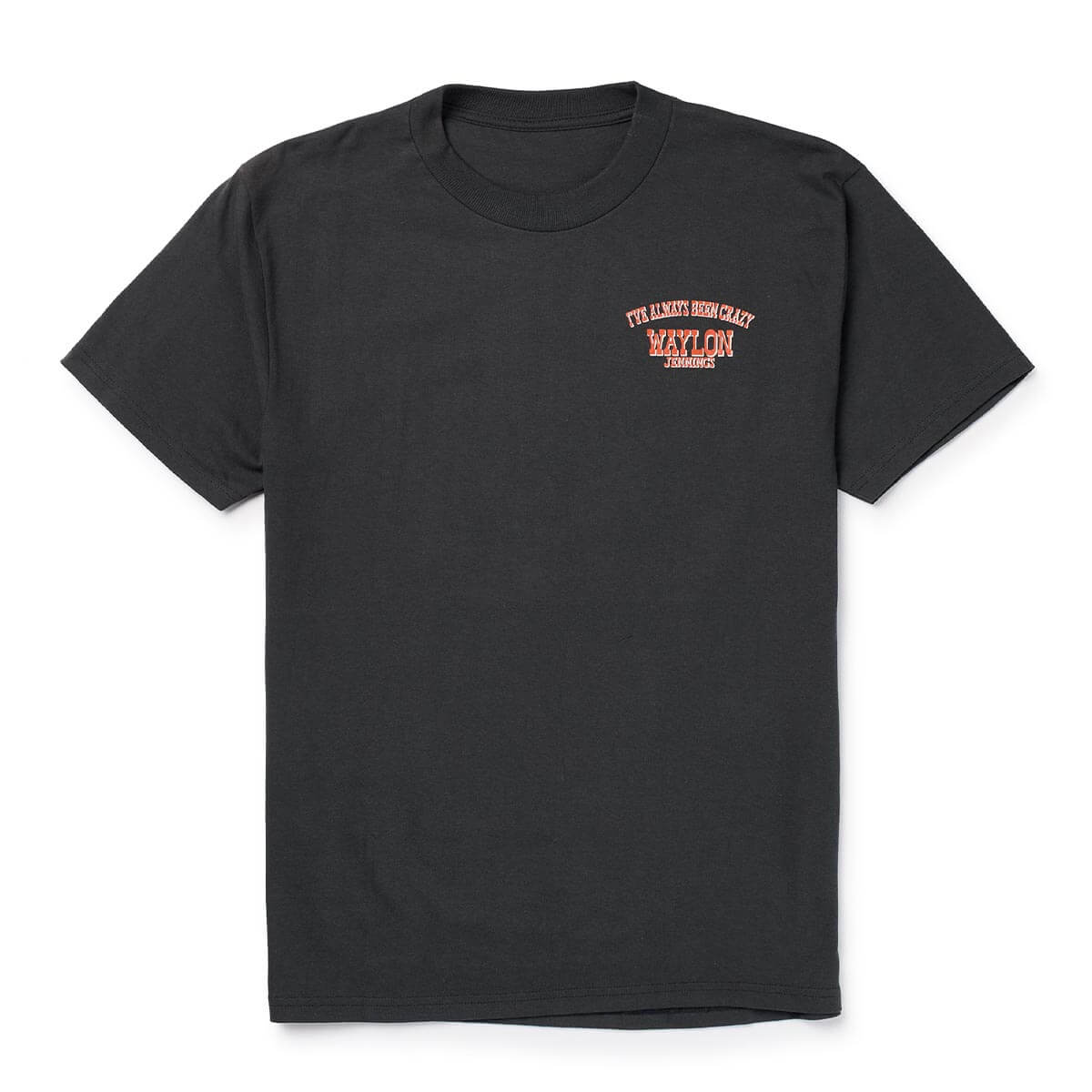 Seager x Waylon Jennings Always Been Crazy Tee Vintage Black