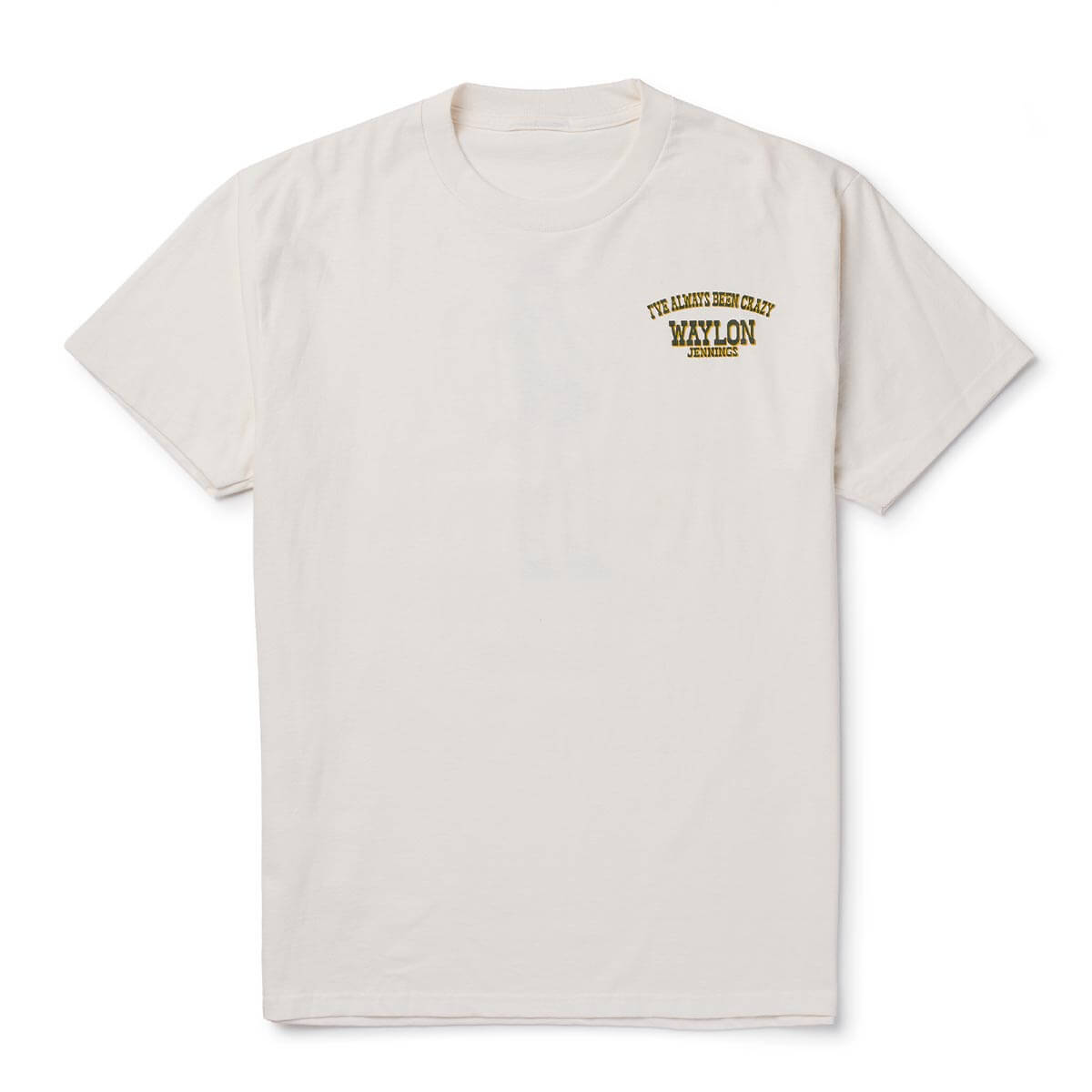 Seager x Waylon Jennings Always Been Crazy Tee Vintage White