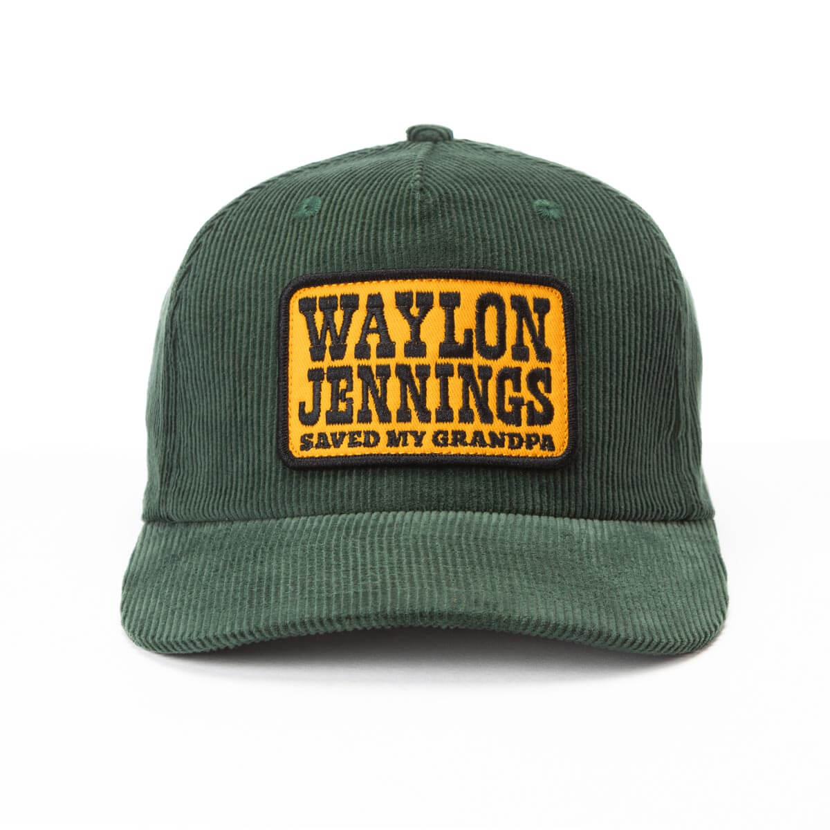 Seager x Waylon Jennings Grandpa Snapback Forest Green