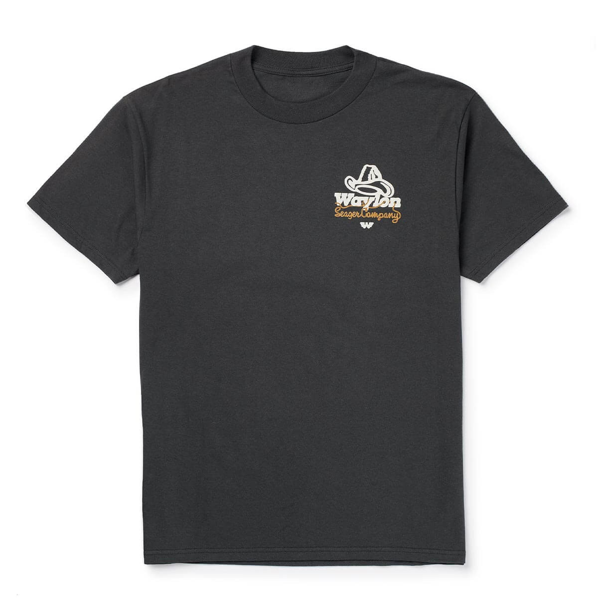 Seager x Waylon Jennings Lasso Lash Premium Tee Pigment Black