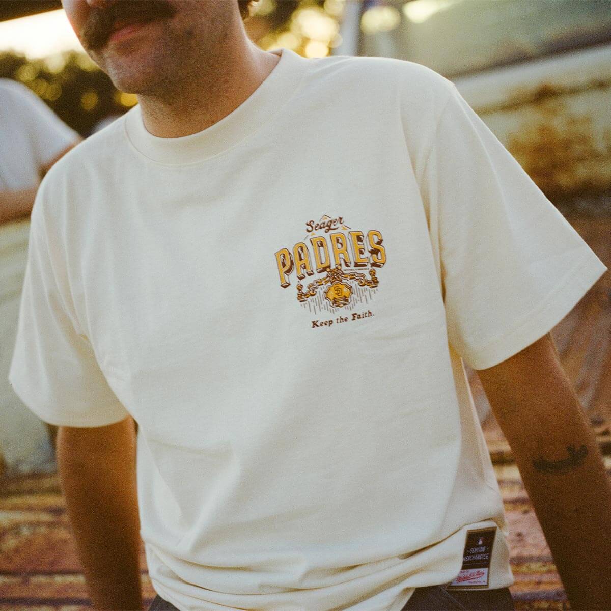 Seager x Padres Keep the Faith Tee Cream