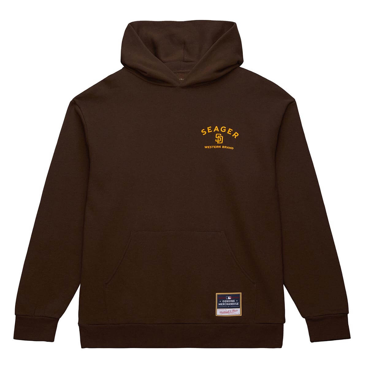 Seager x Padres Logo Hoodie Brown