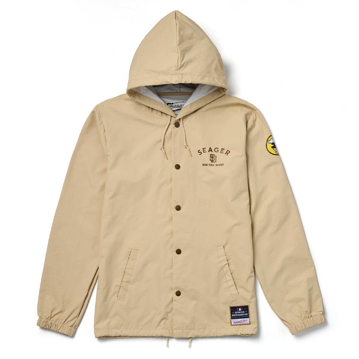 Seager x Padres Win the West Coaches Hoodie Khaki – Seager Co.