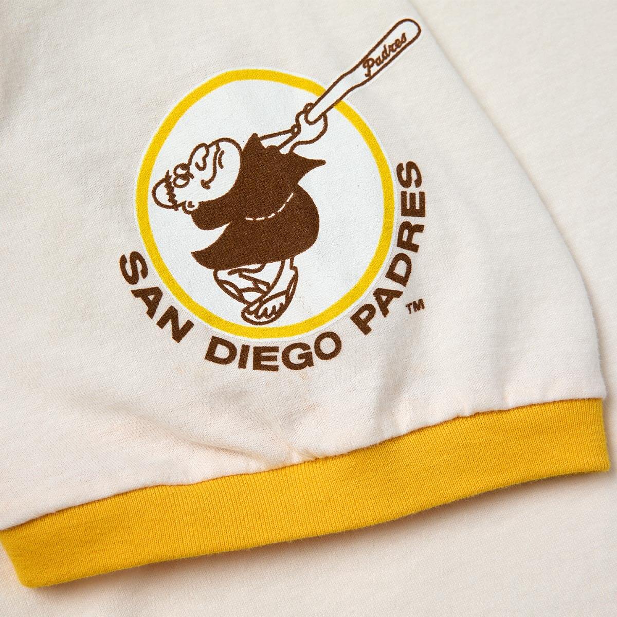 Seager x Padres Win the West Ringer Tee Vintage White