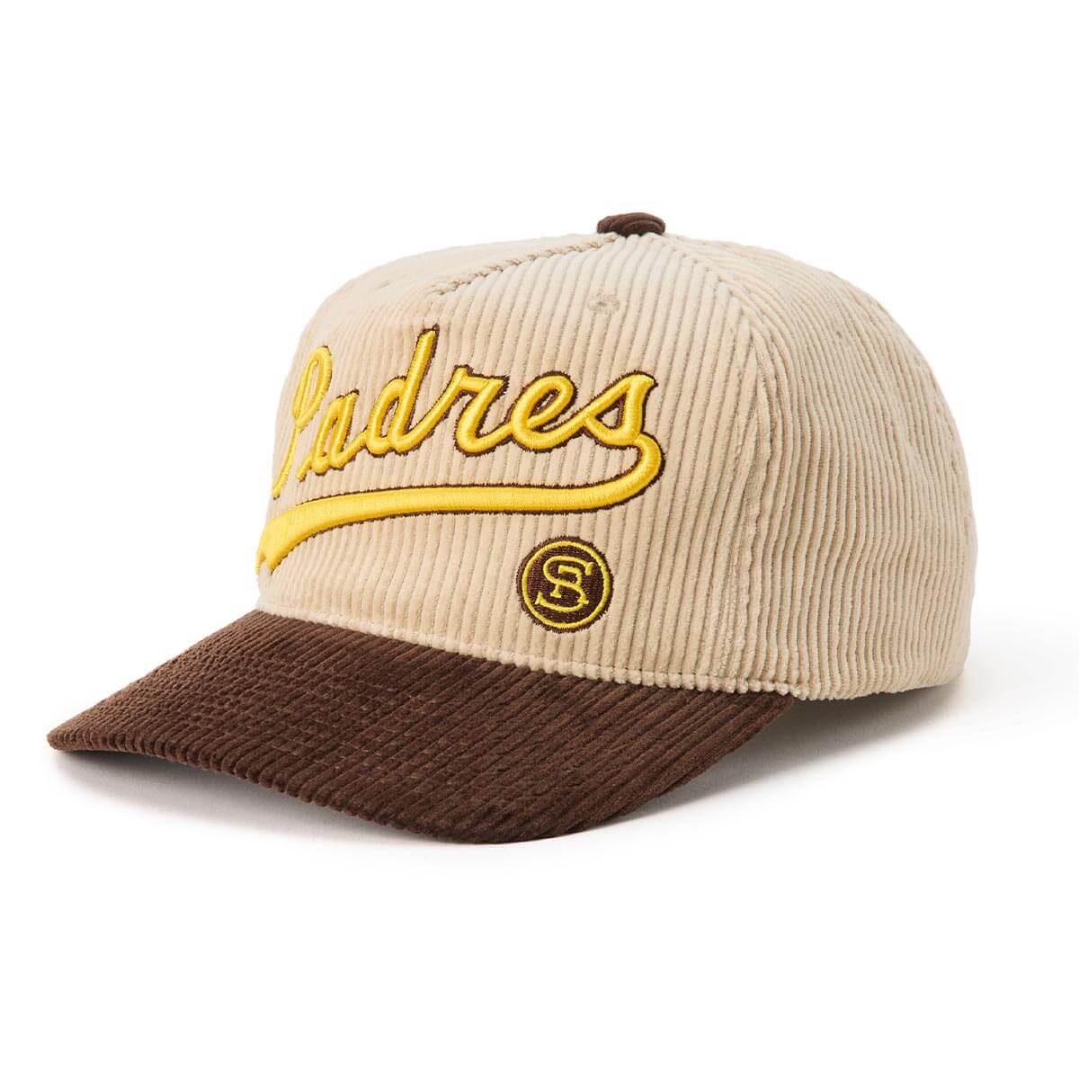 Seager x Padres Origins Corduroy Snapback Cream/Brown