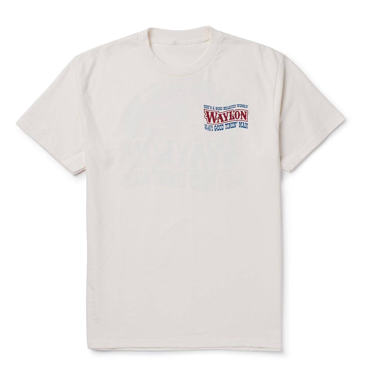 Seager x Waylon Jennings Good Hearted Woman Tee Vintage White