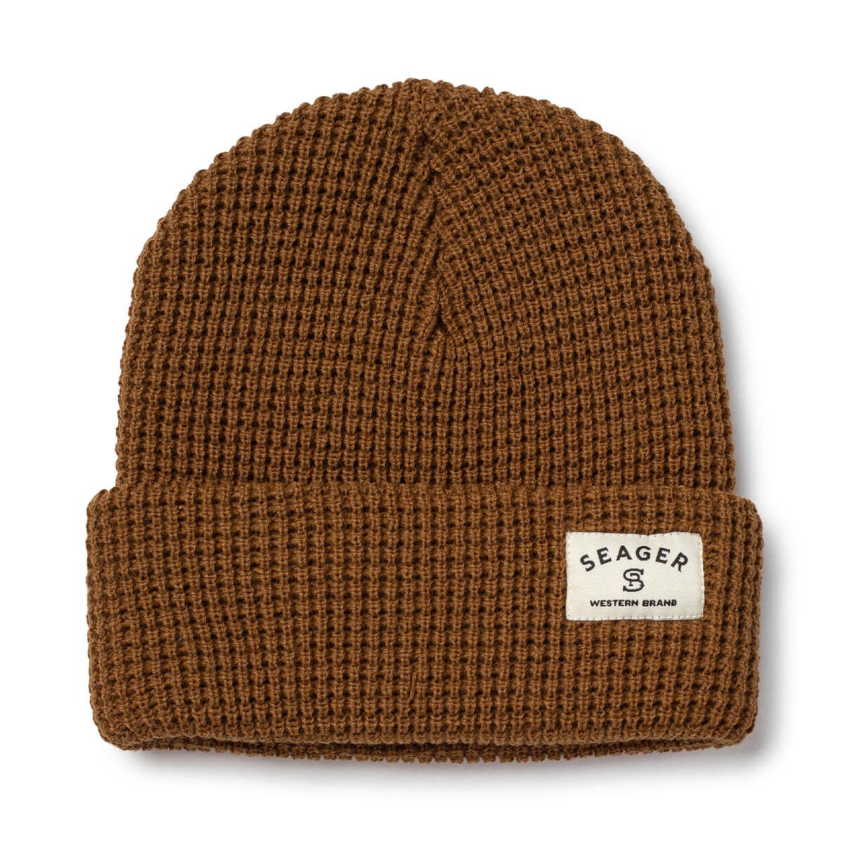 Service Waffle Knit Beanie 2.0 Brown – Seager Co.