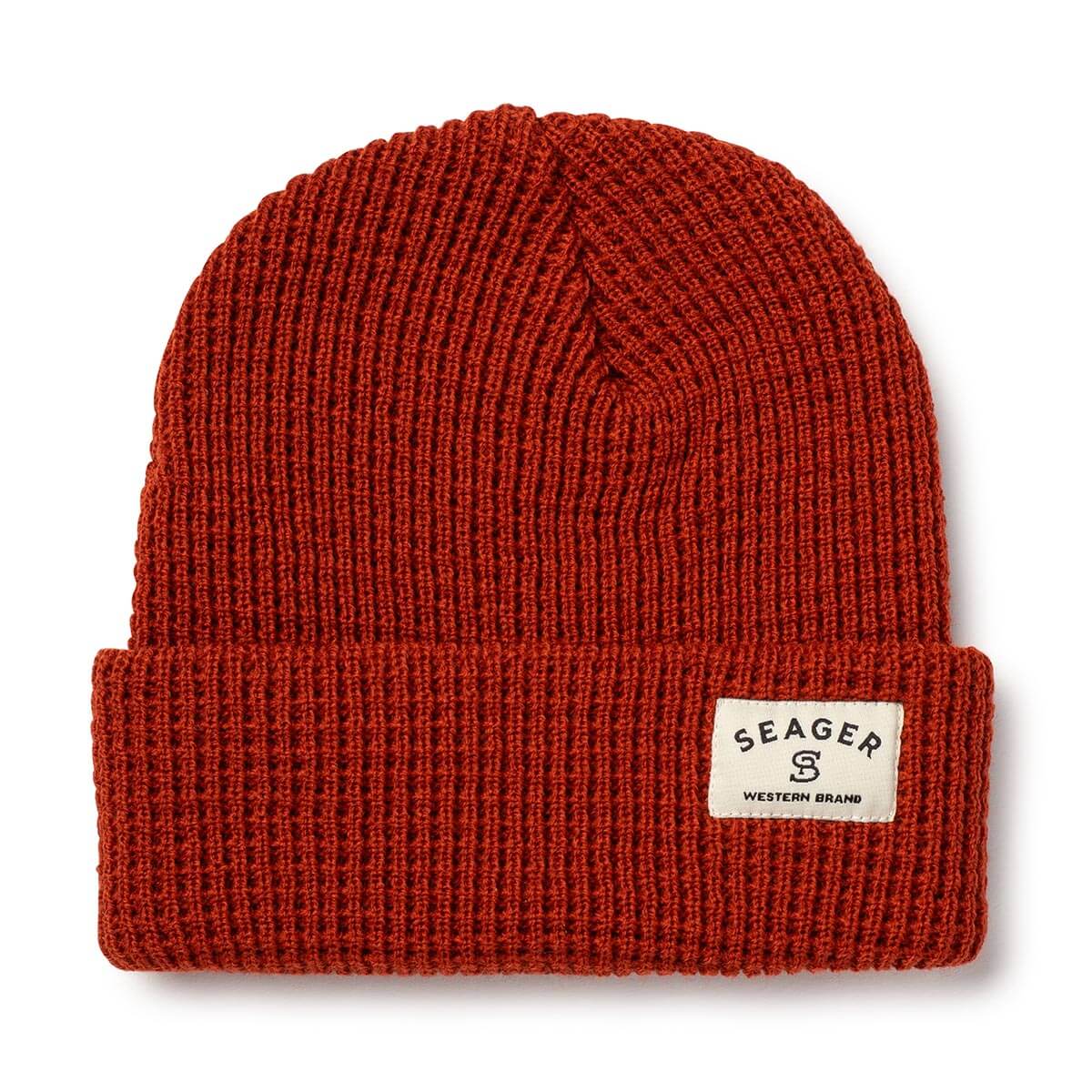 Service Waffle Knit Beanie 2.0 Rust