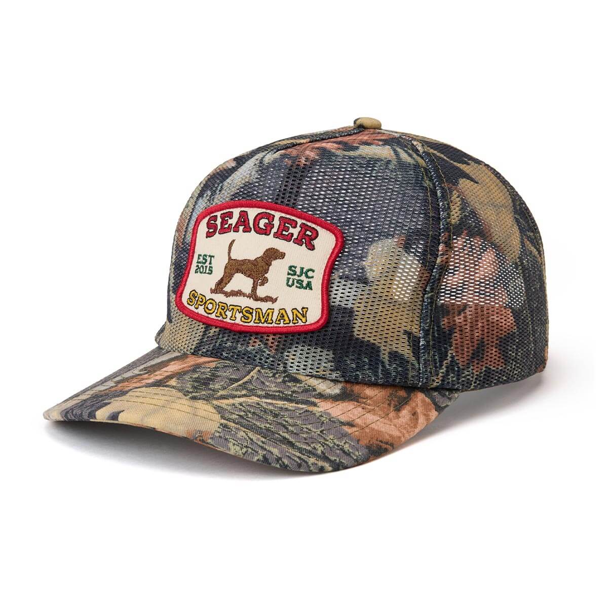 Sportsman Mesh Trucker Snapback SJC Camo – Seager Co.