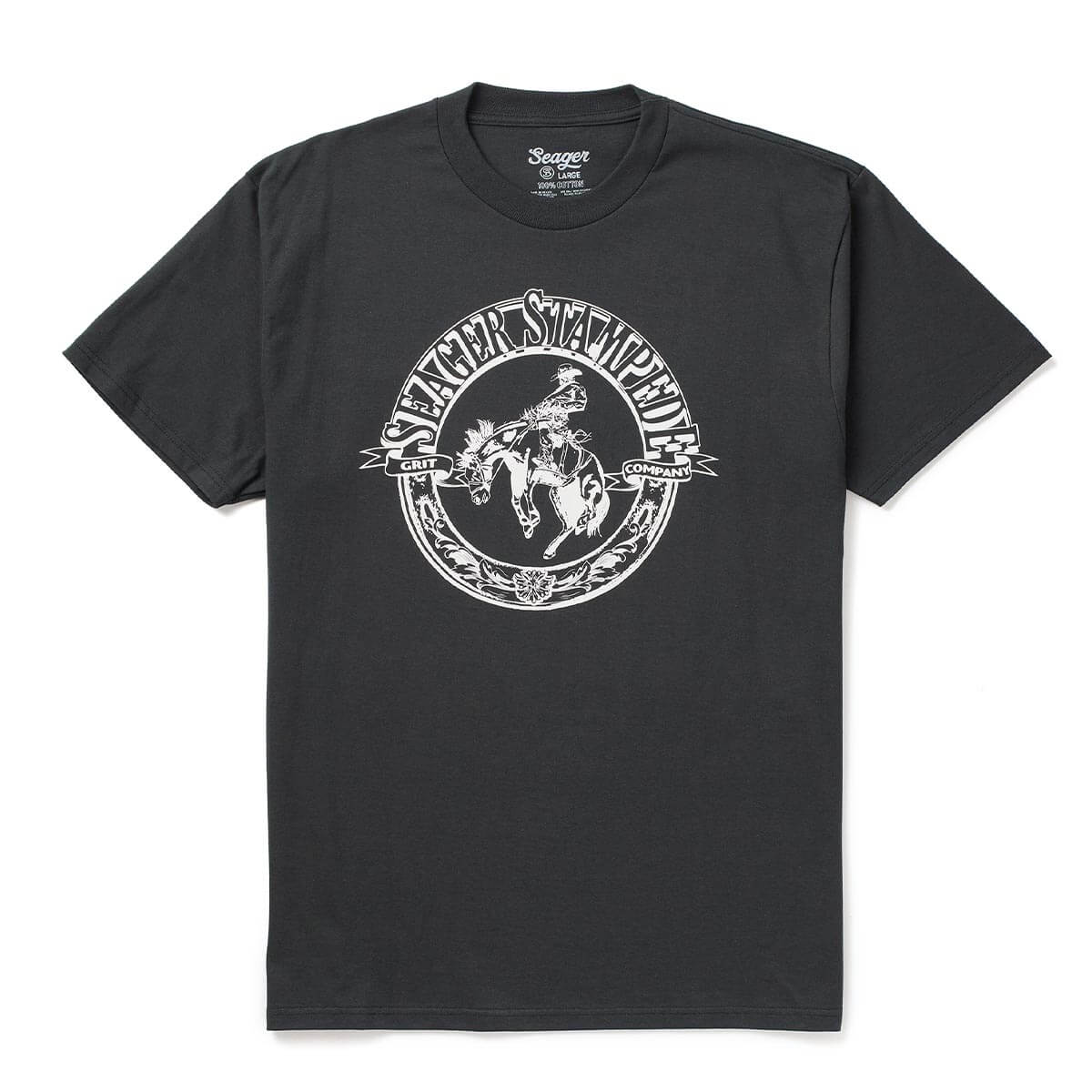 Stampede Tee Vintage Black – Seager Co.