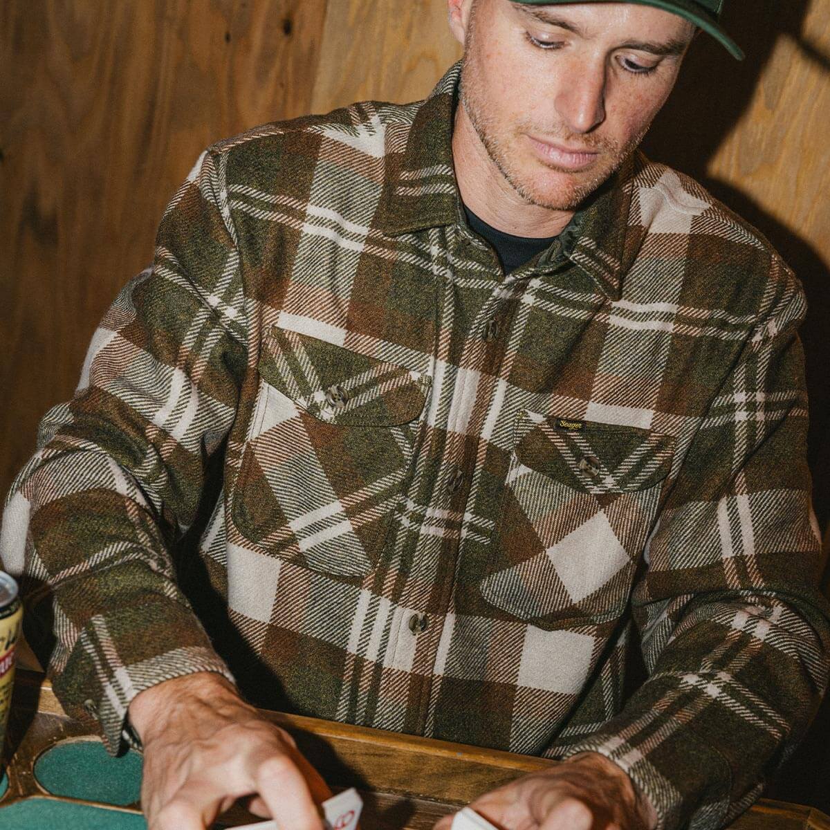 Thick Cut Heavyweight Flannel Light Khaki
