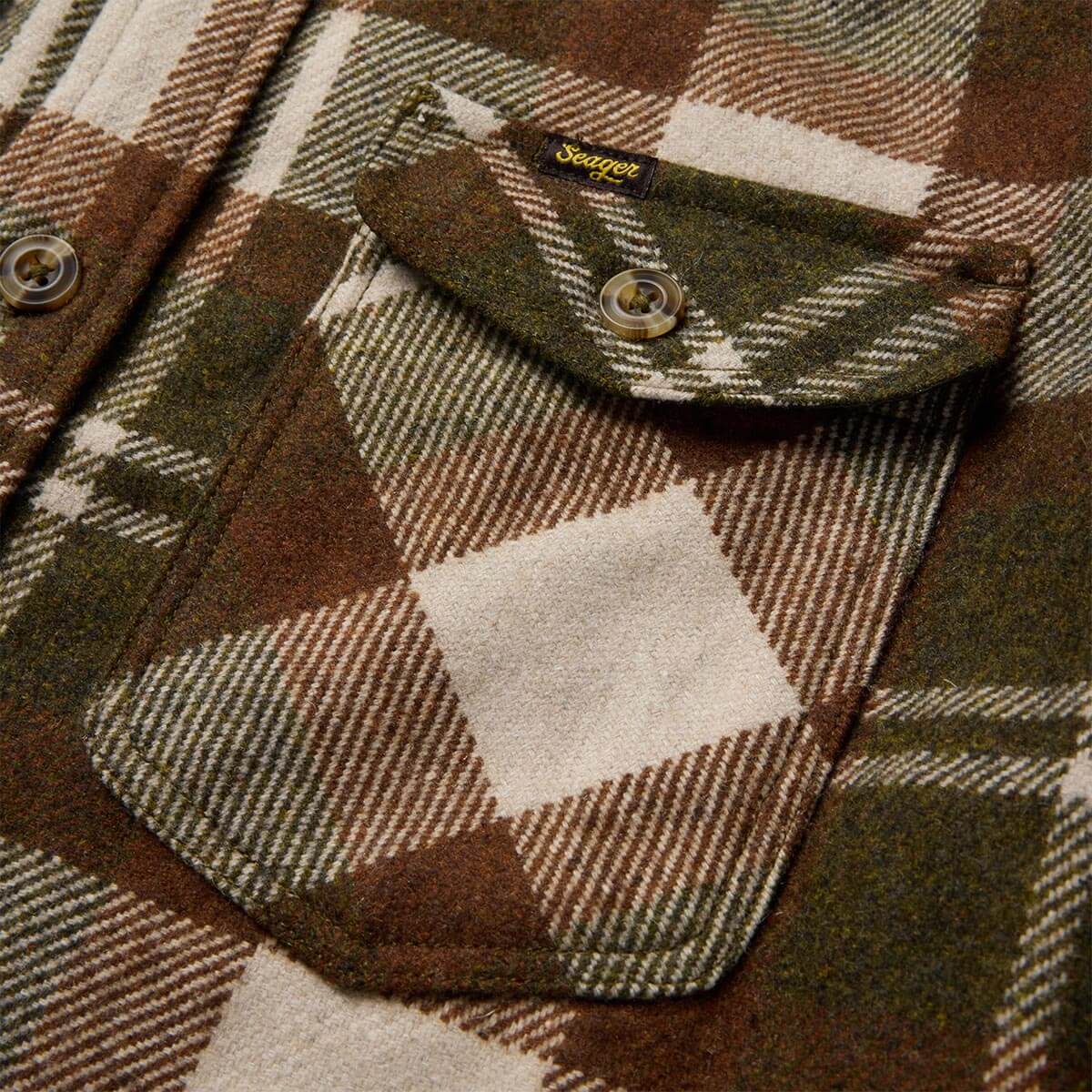 Thick Cut Heavyweight Flannel Light Khaki