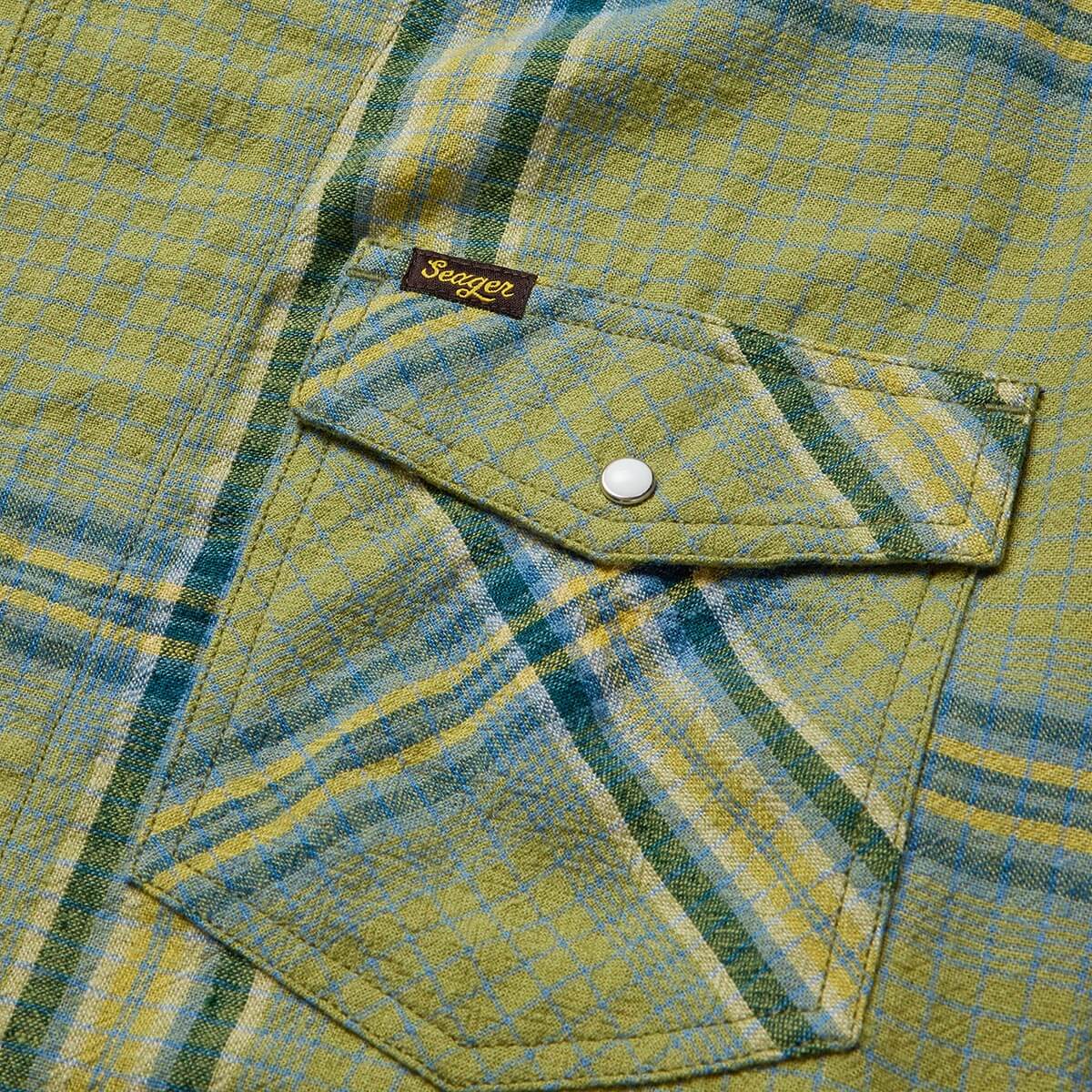 Whippersnapper S/S Shirt Moss Grid Plaid