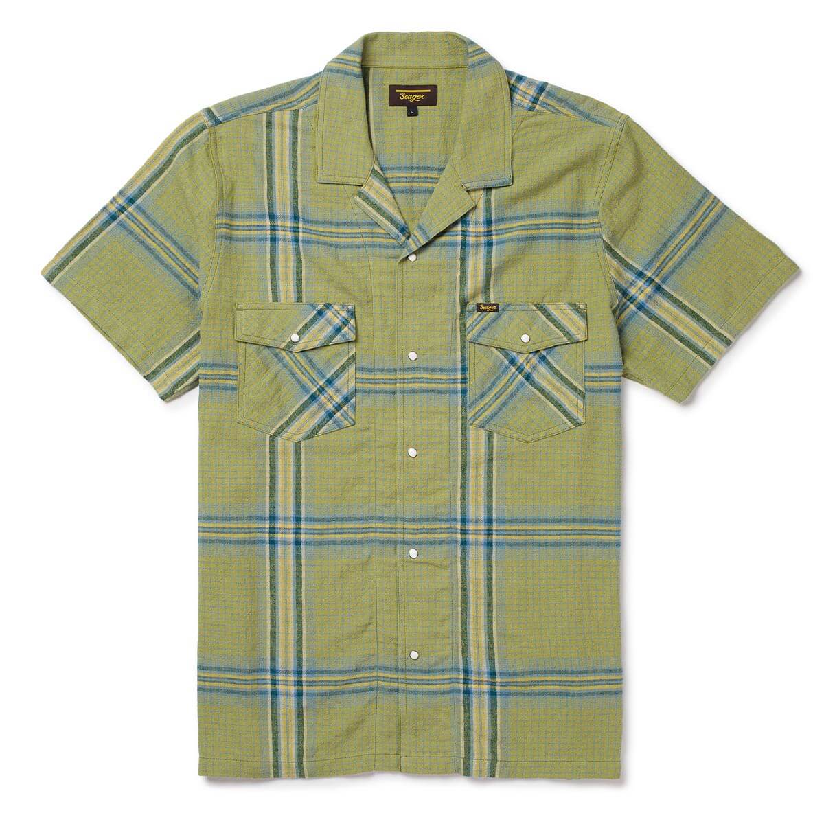 Whippersnapper S/S Shirt Moss Grid Plaid