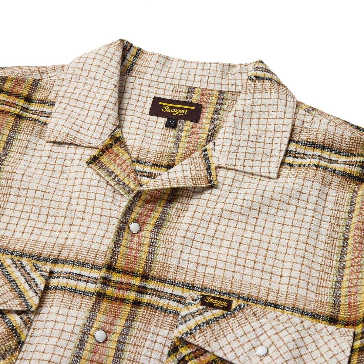 Whippersnapper S/S Shirt White Wash Plaid