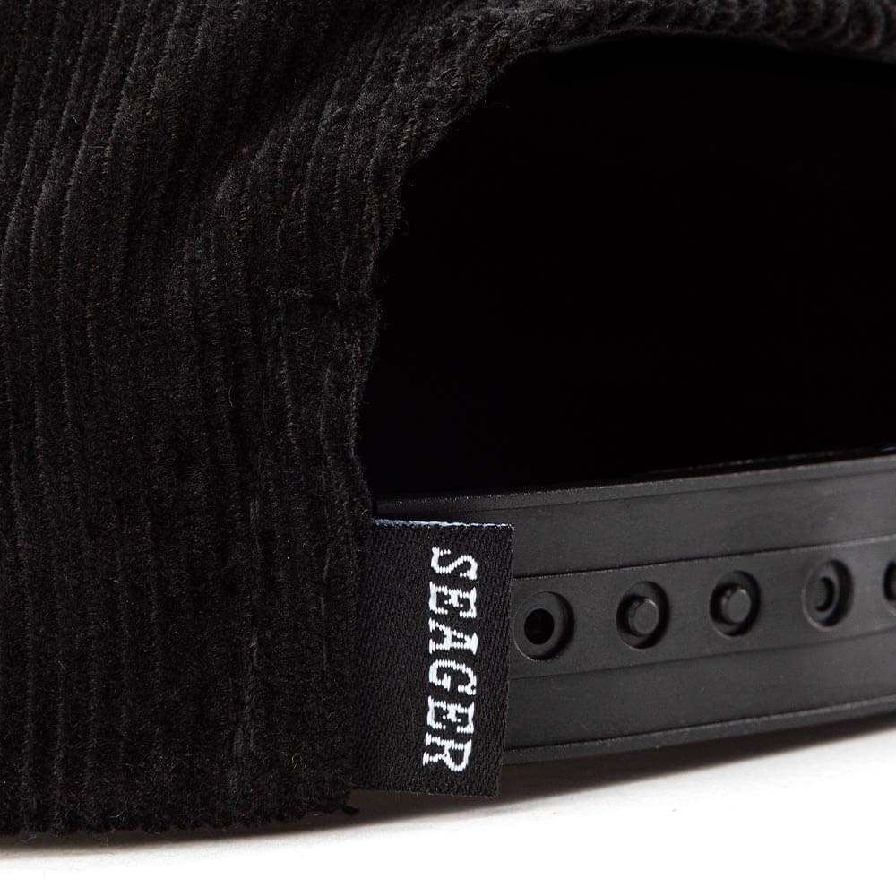 Big Black Corduroy Snapback - Seager Co.