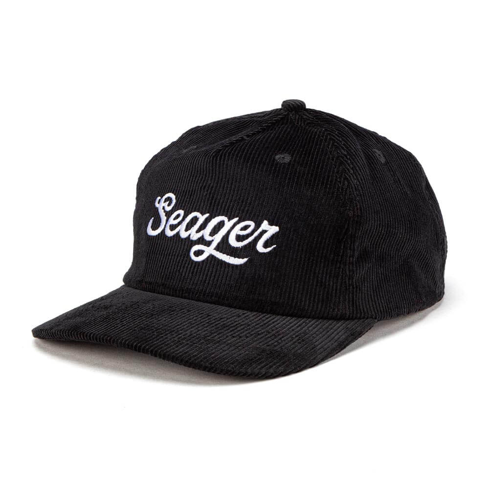 Big Black Corduroy Snapback - Seager Co.