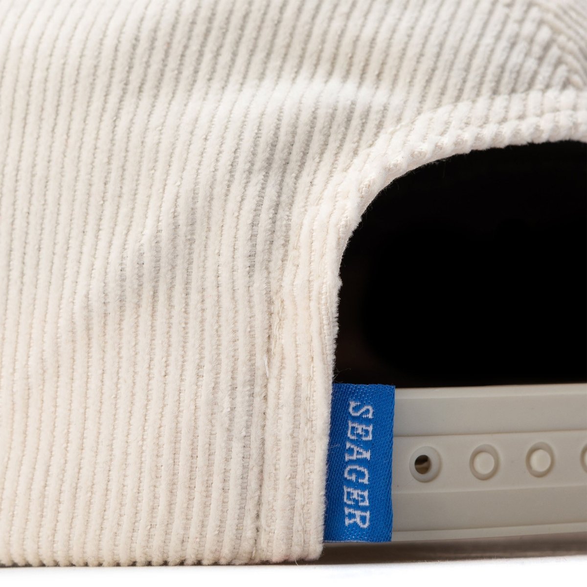 Big Cream Corduroy Snapback - Seager Co.