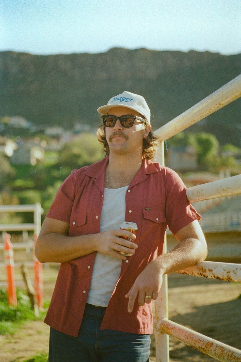 Big Cream Corduroy Snapback - Seager Co.