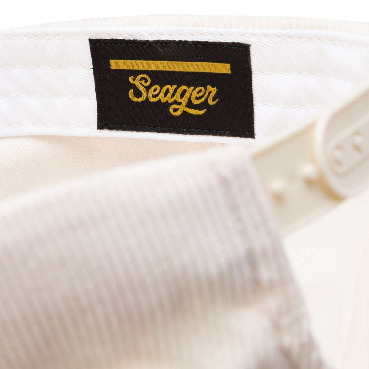 Big Cream Corduroy Snapback - Seager Co.