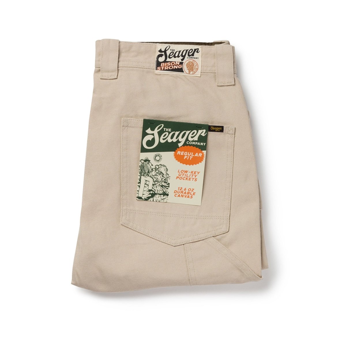 Bison Canvas Pant Stone - Seager Co.