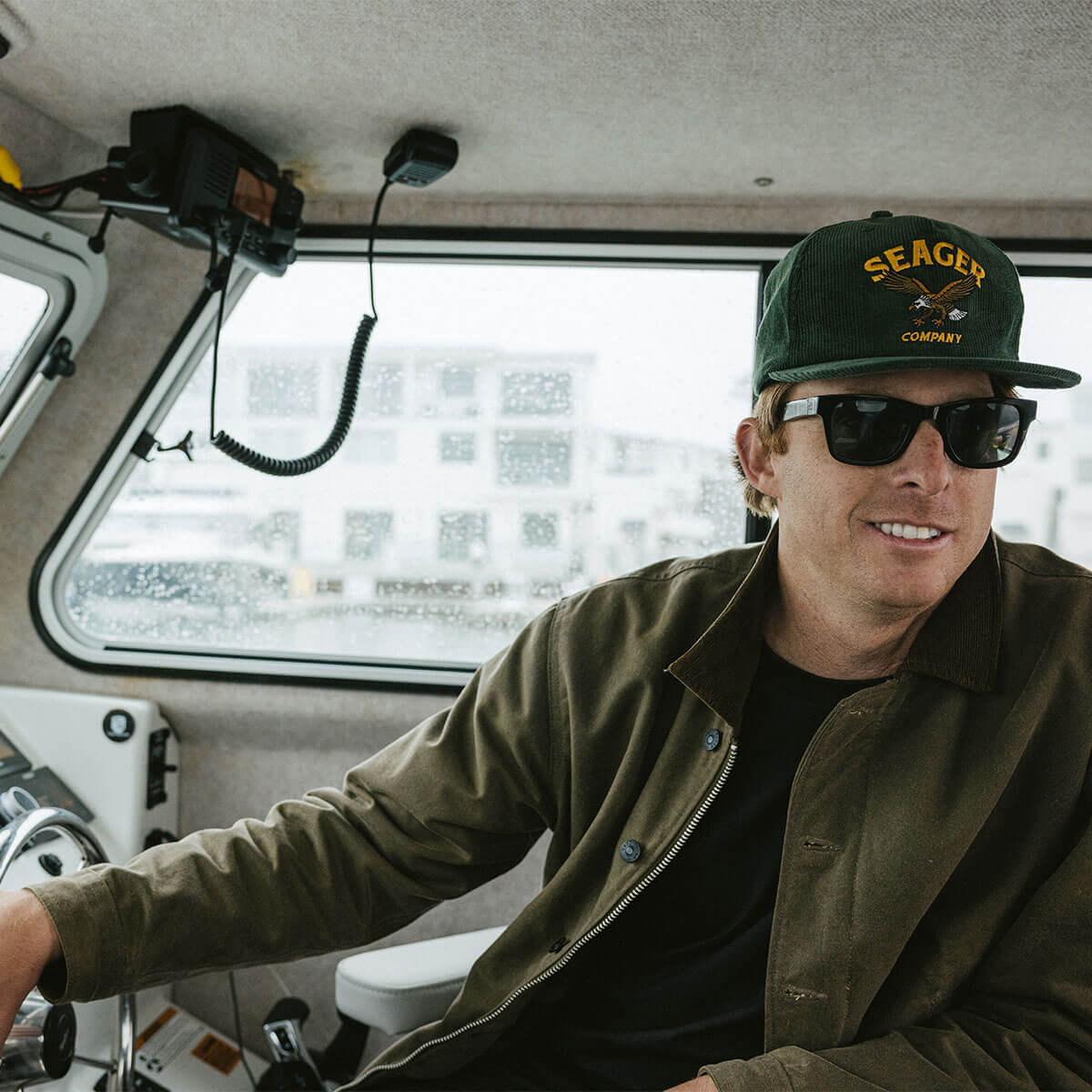 Bradley Corduroy Snapback Green