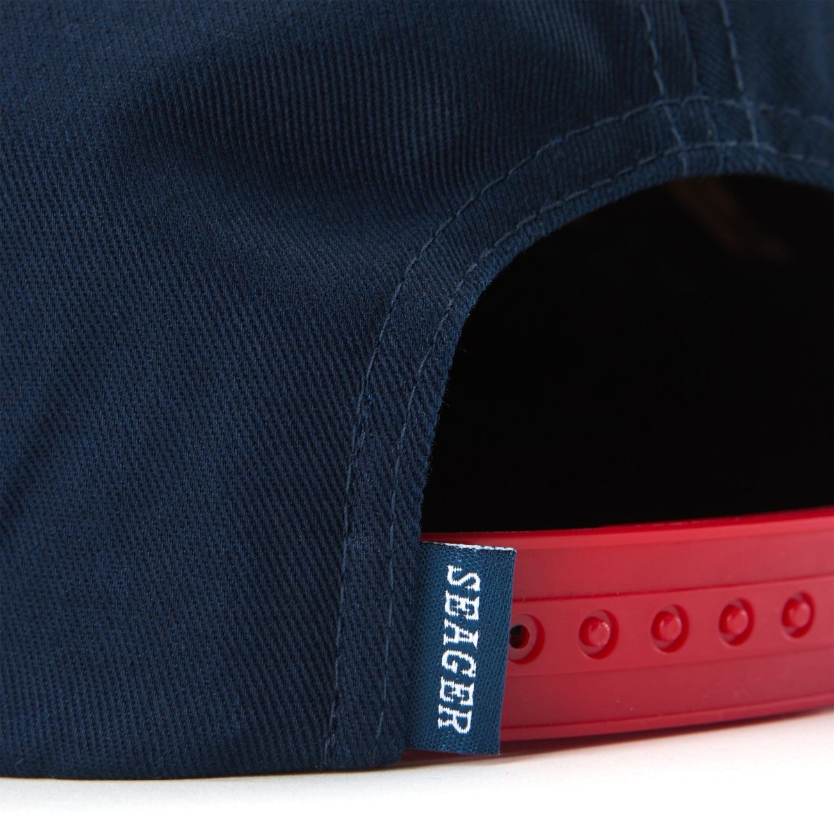 Bradley Snapback Navy/Red - Seager Co.