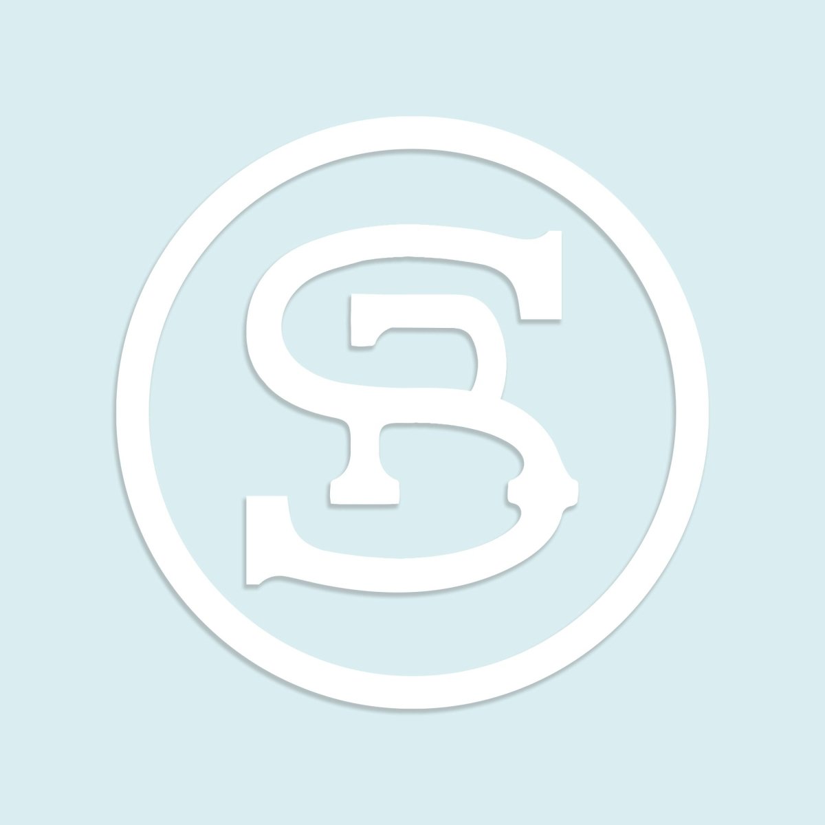 Brand Decal White - Seager Co.