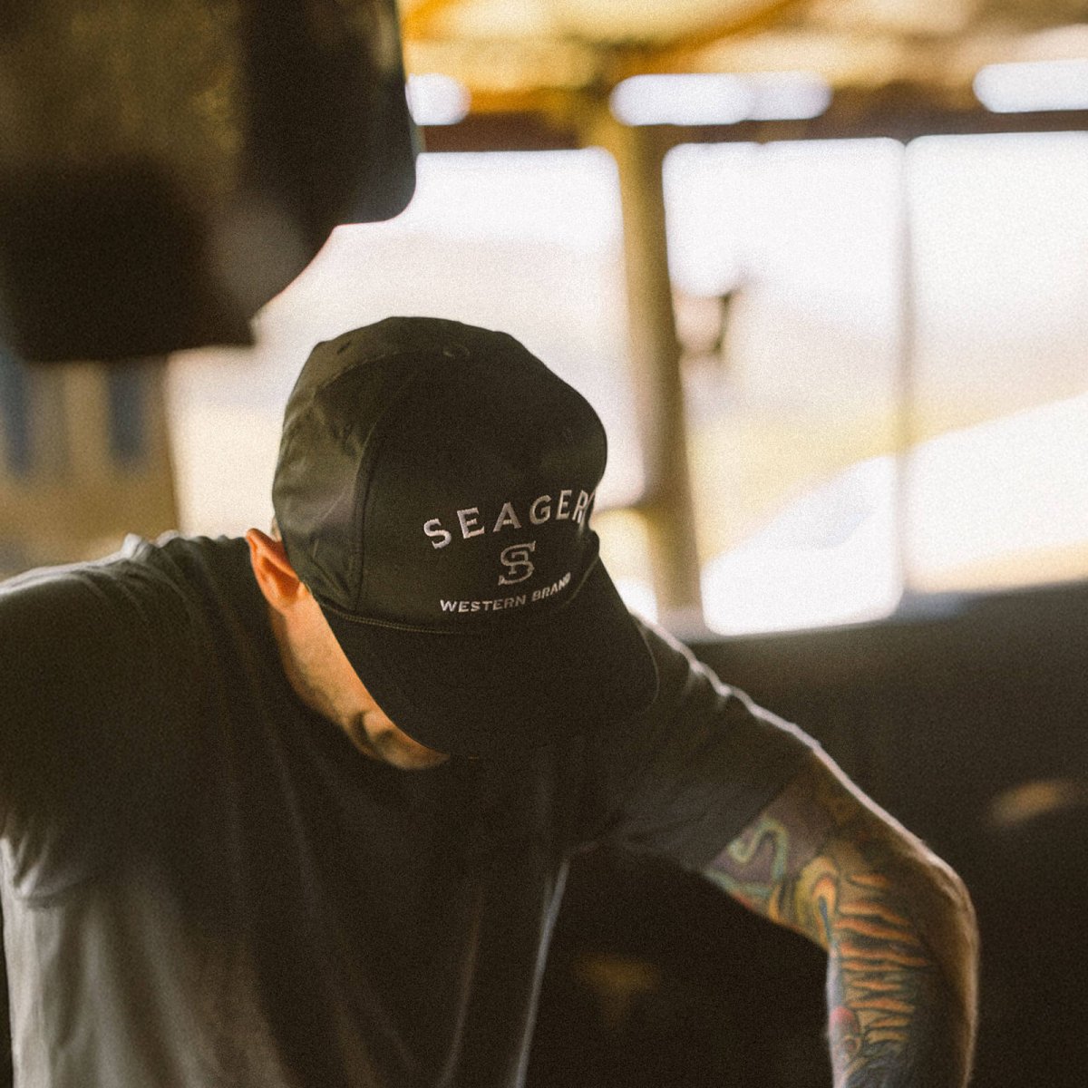 Branded Snapback Black - Seager Co.