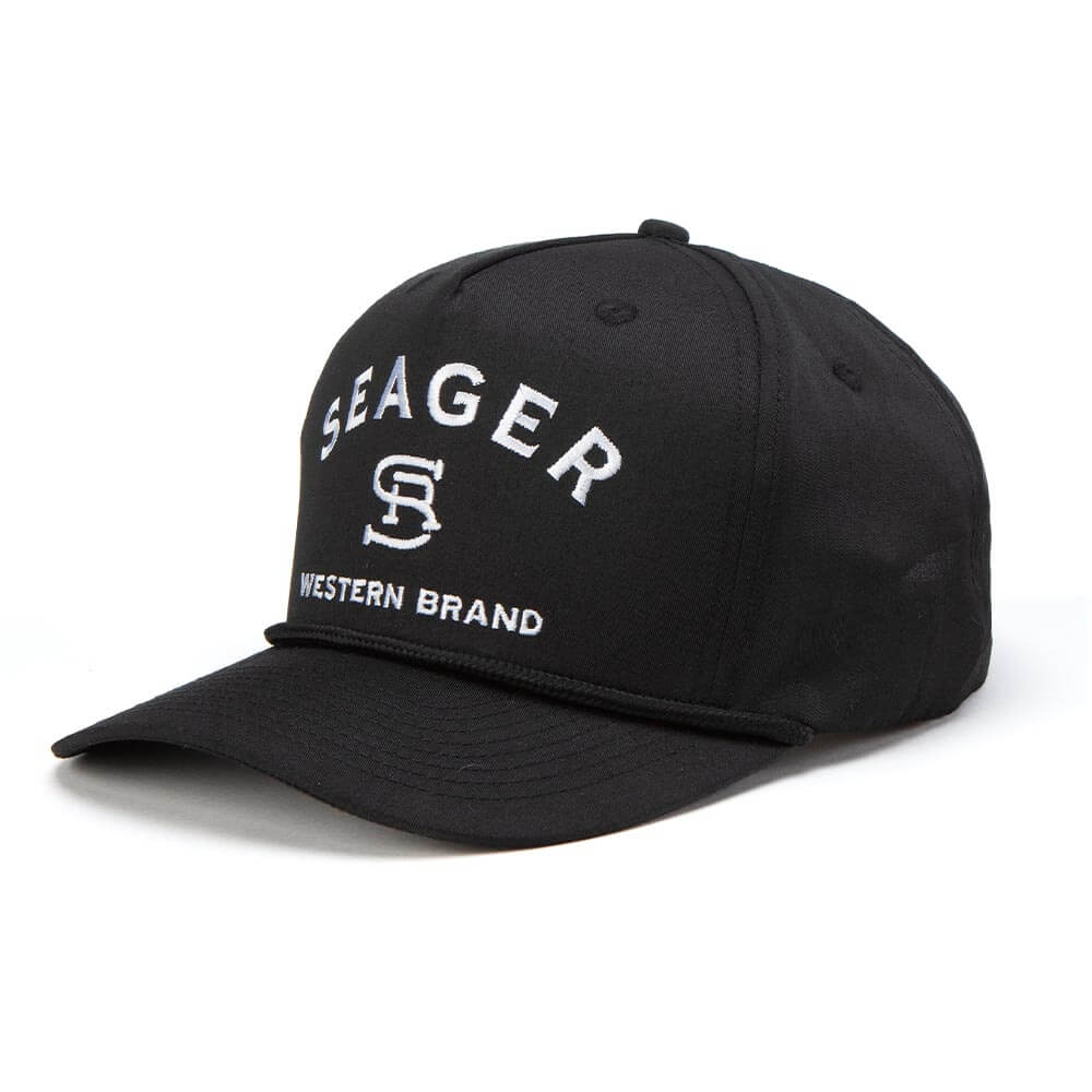 Branded Snapback Black - Seager Co.