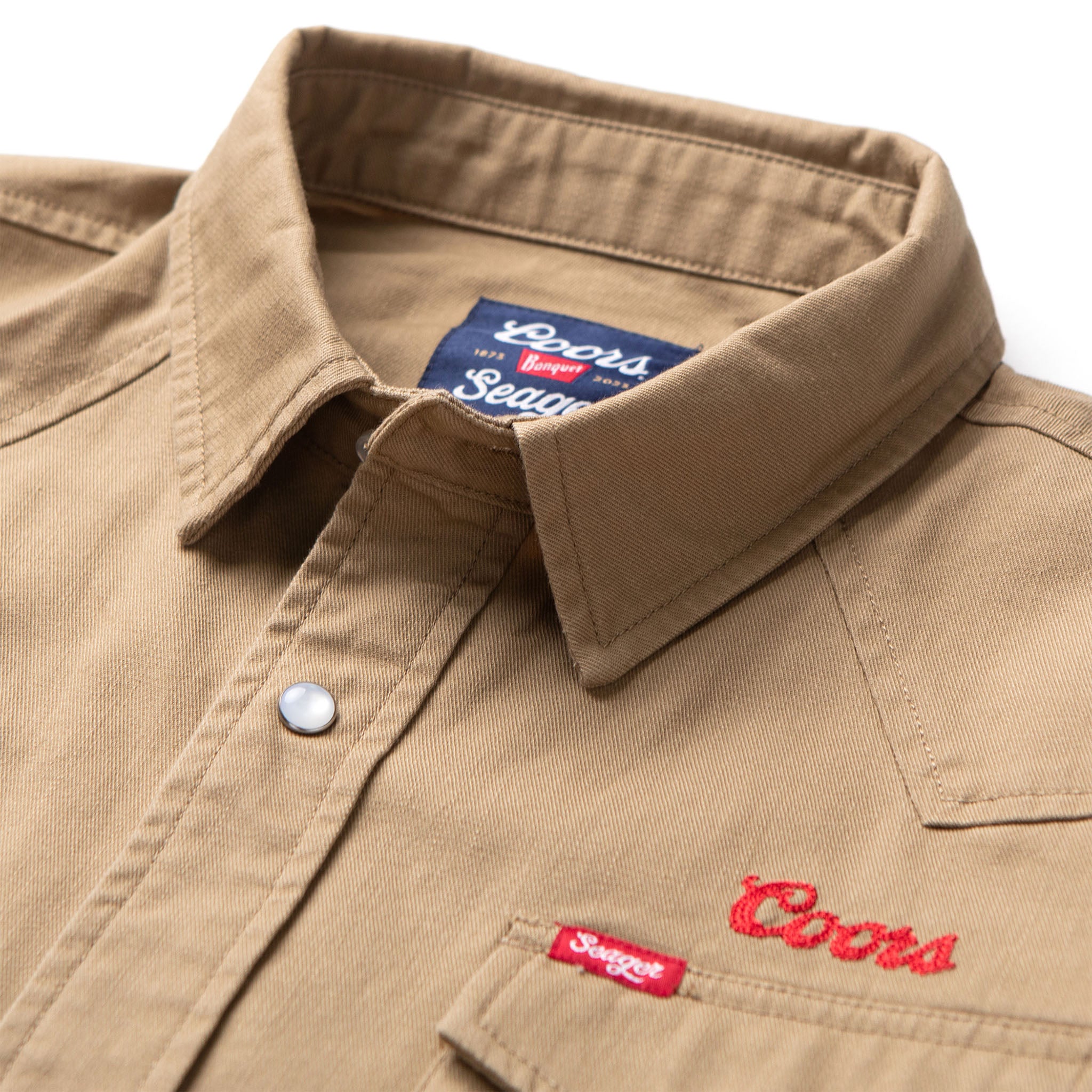 Seager x Coors Banquet Reagan Denim Pearl Snap