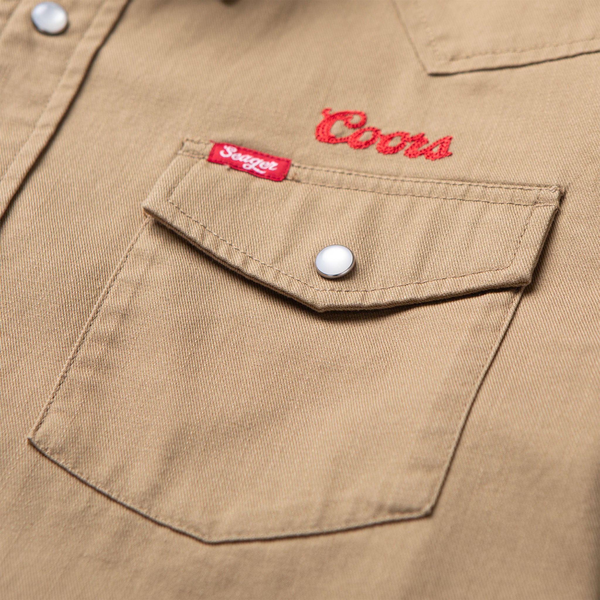 Seager x Coors Banquet Reagan Denim Pearl Snap