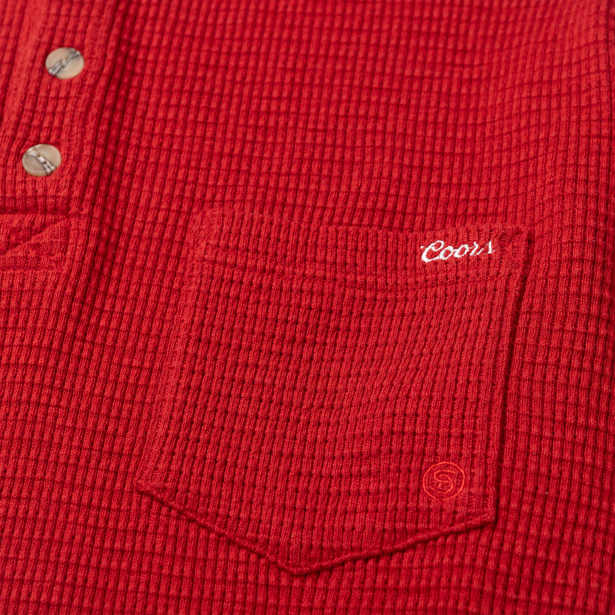 Seager x Coors Banquet Sawpit Henley LS Thermal Red