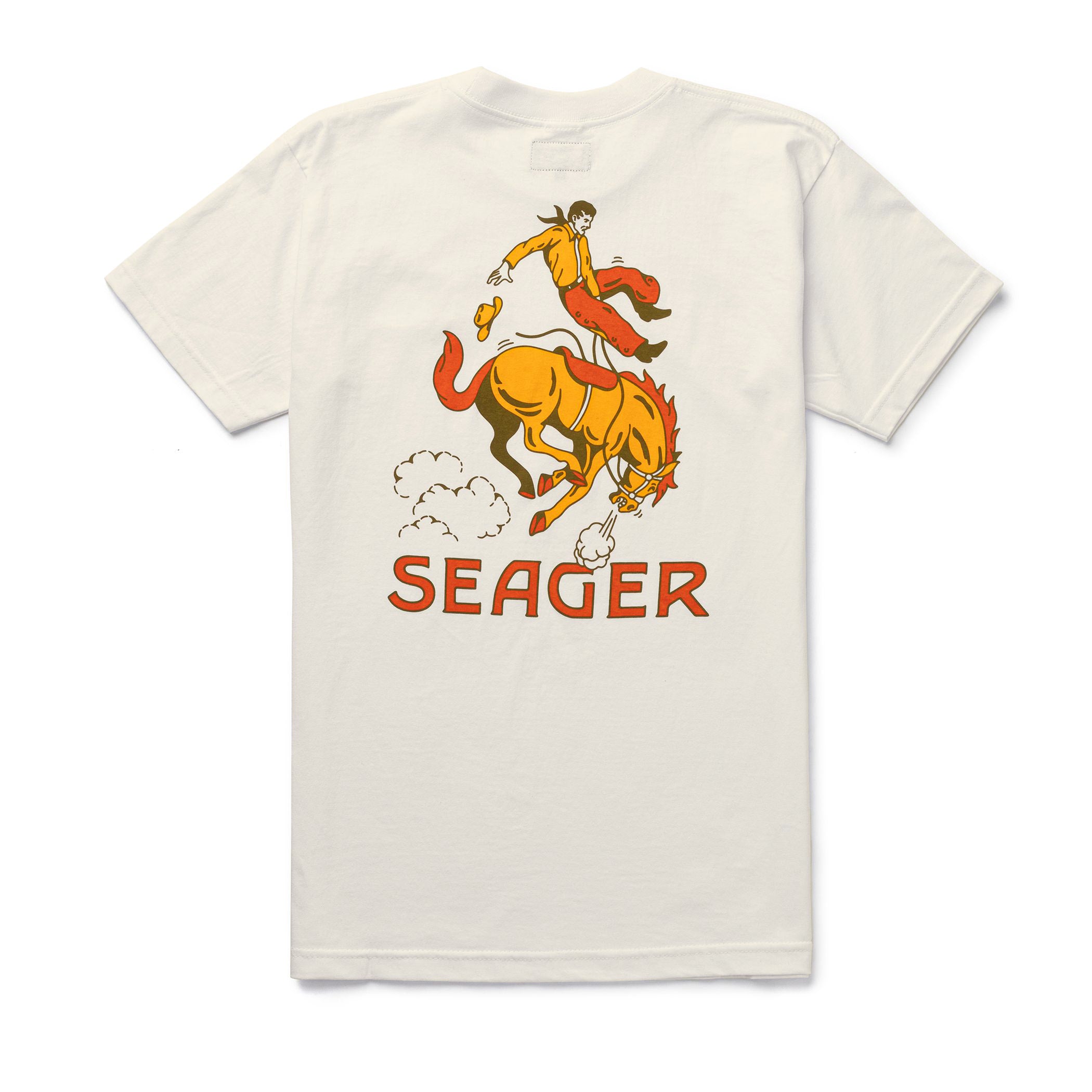 Seager Rodeo Heavyweight Tee Vintage White