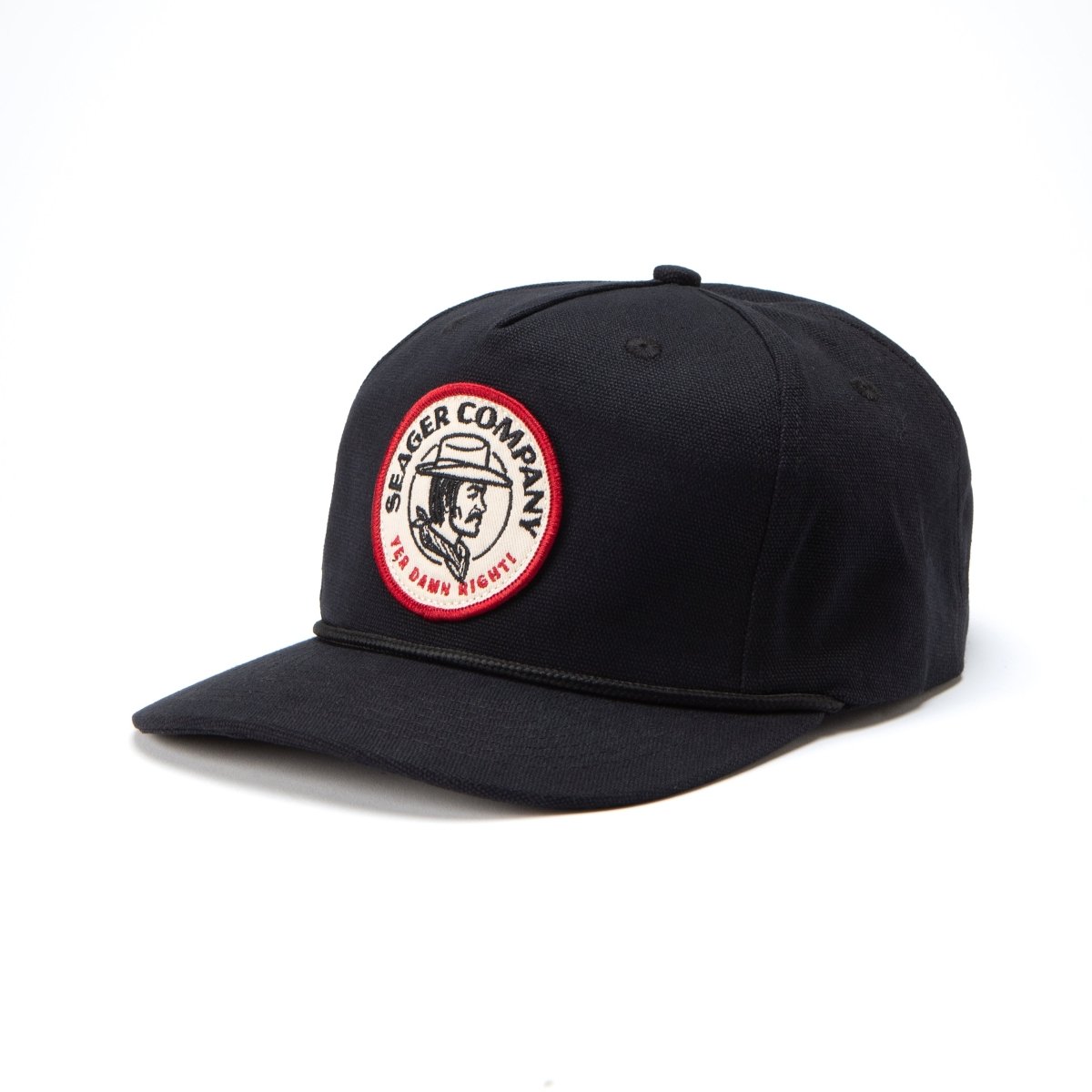 Damn Right Snapback Black - Seager Co.