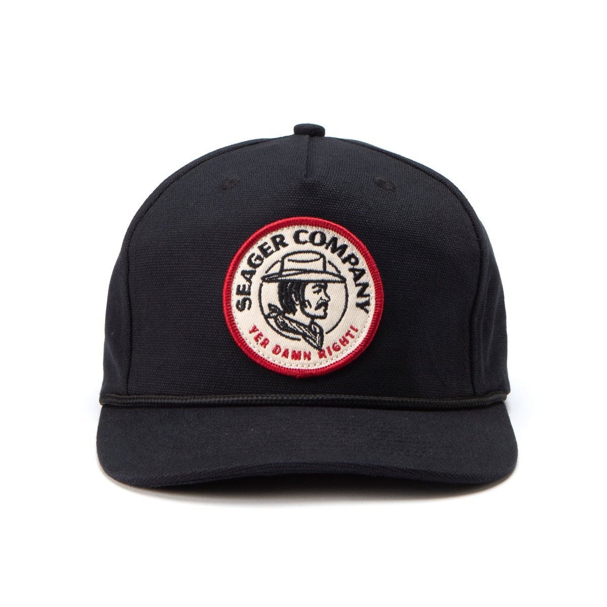 Damn Right Snapback Black - Seager Co.
