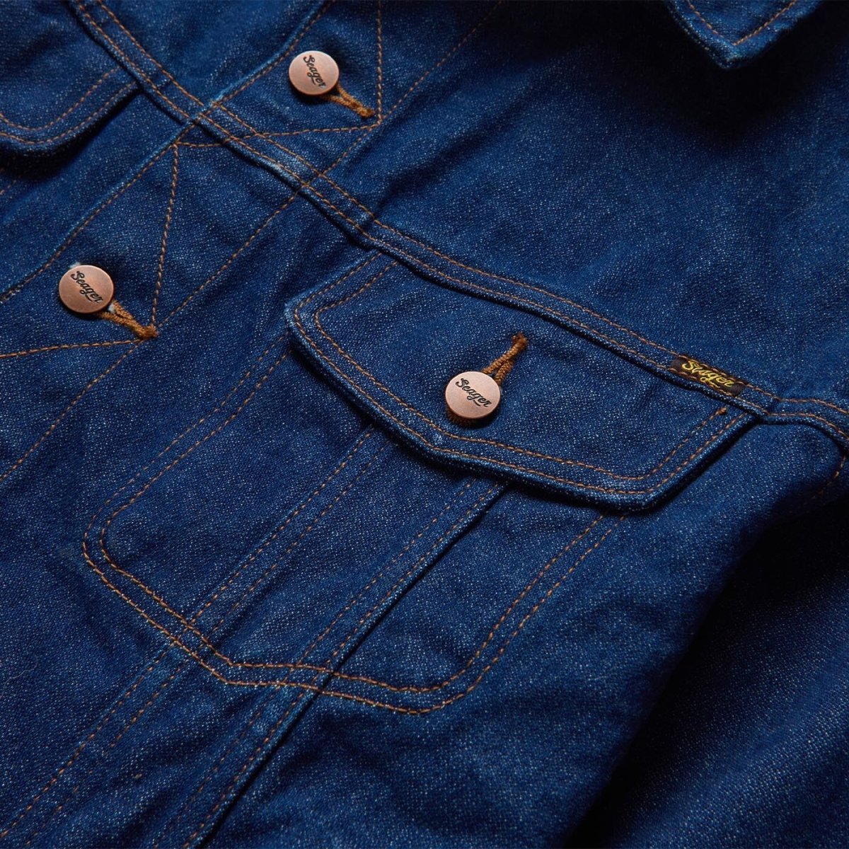 Freewheelin' Denim Jacket Rinsed Indigo - Seager Co.