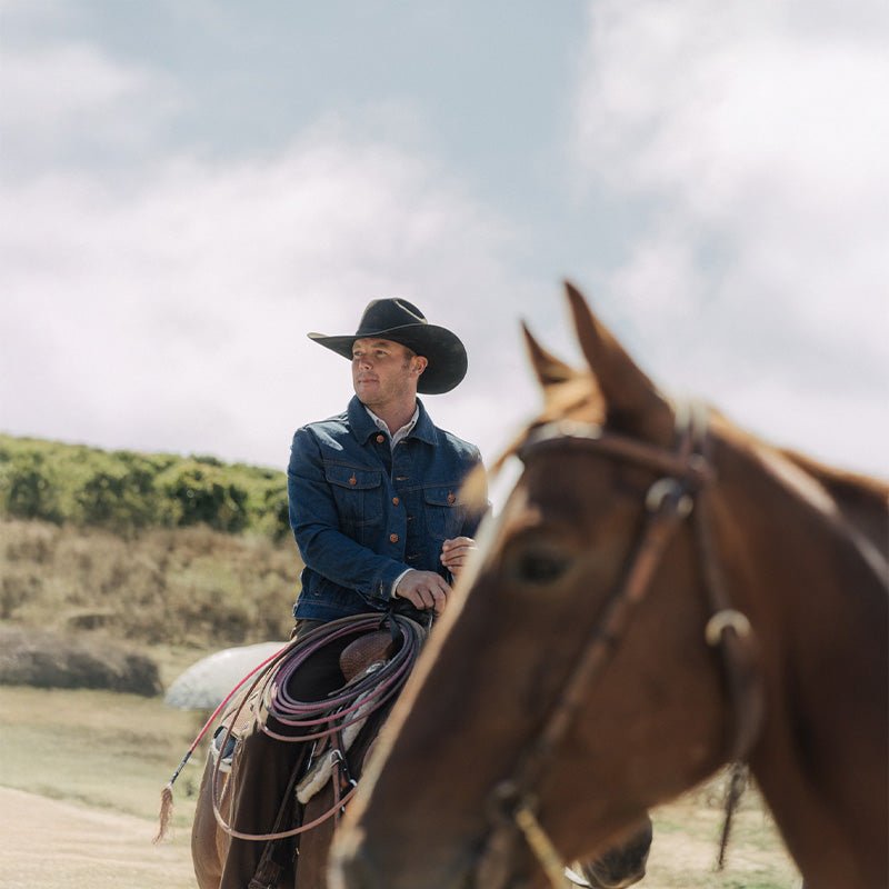 Freewheelin' Denim Jacket Rinsed Indigo - Seager Co.