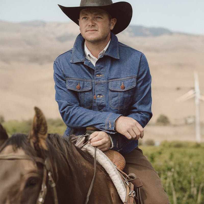 Freewheelin' Denim Jacket Rinsed Indigo - Seager Co.