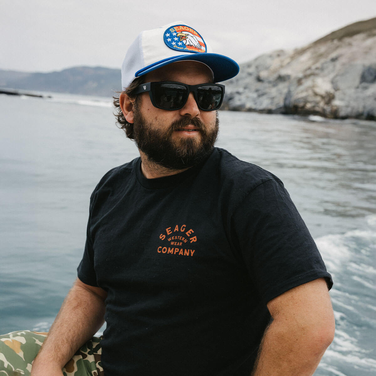 Great American Dream Trucker Snapback White/Navy