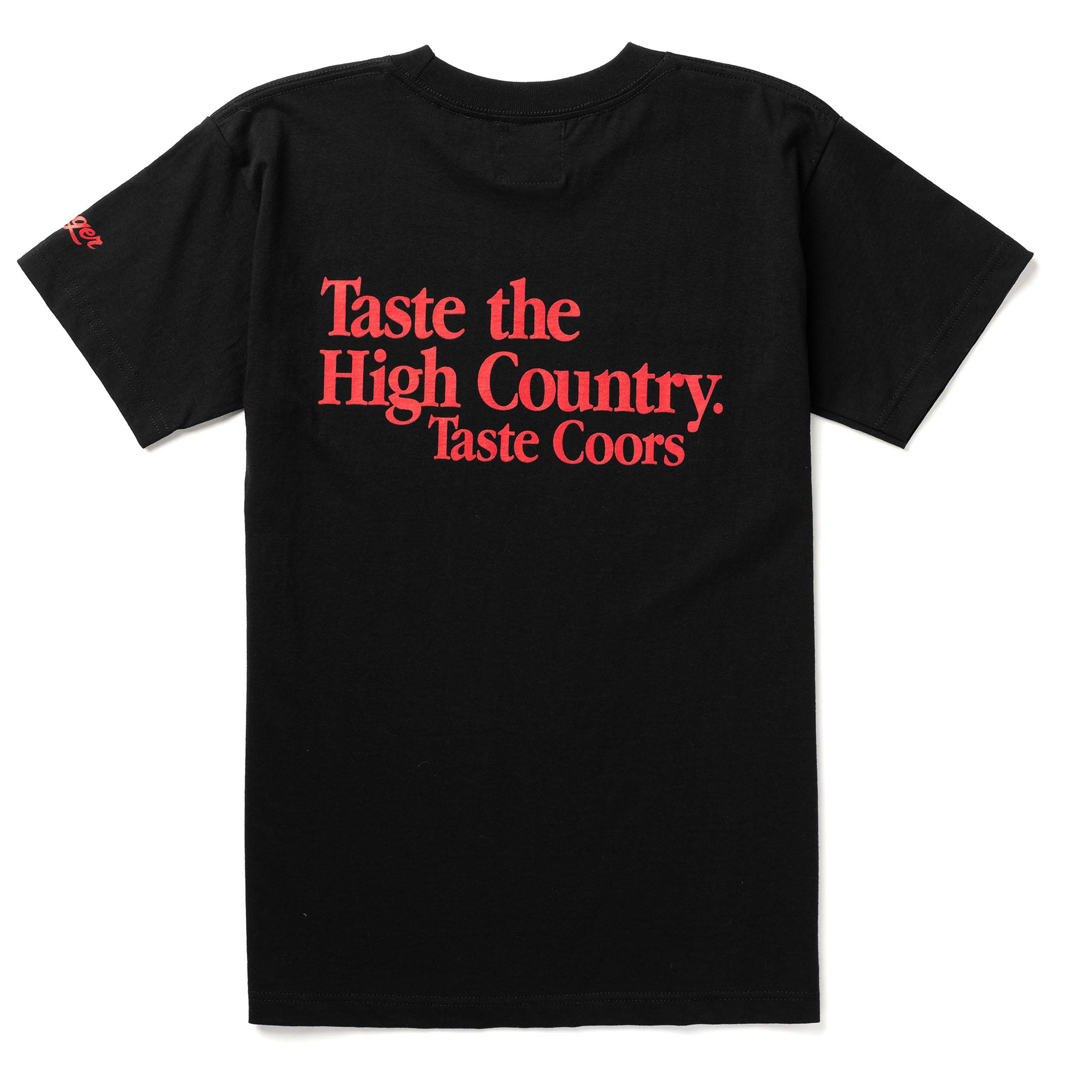 SEAGER X COORS BANQUET TASTE THE HIGH COUNTRY TEE BLACK